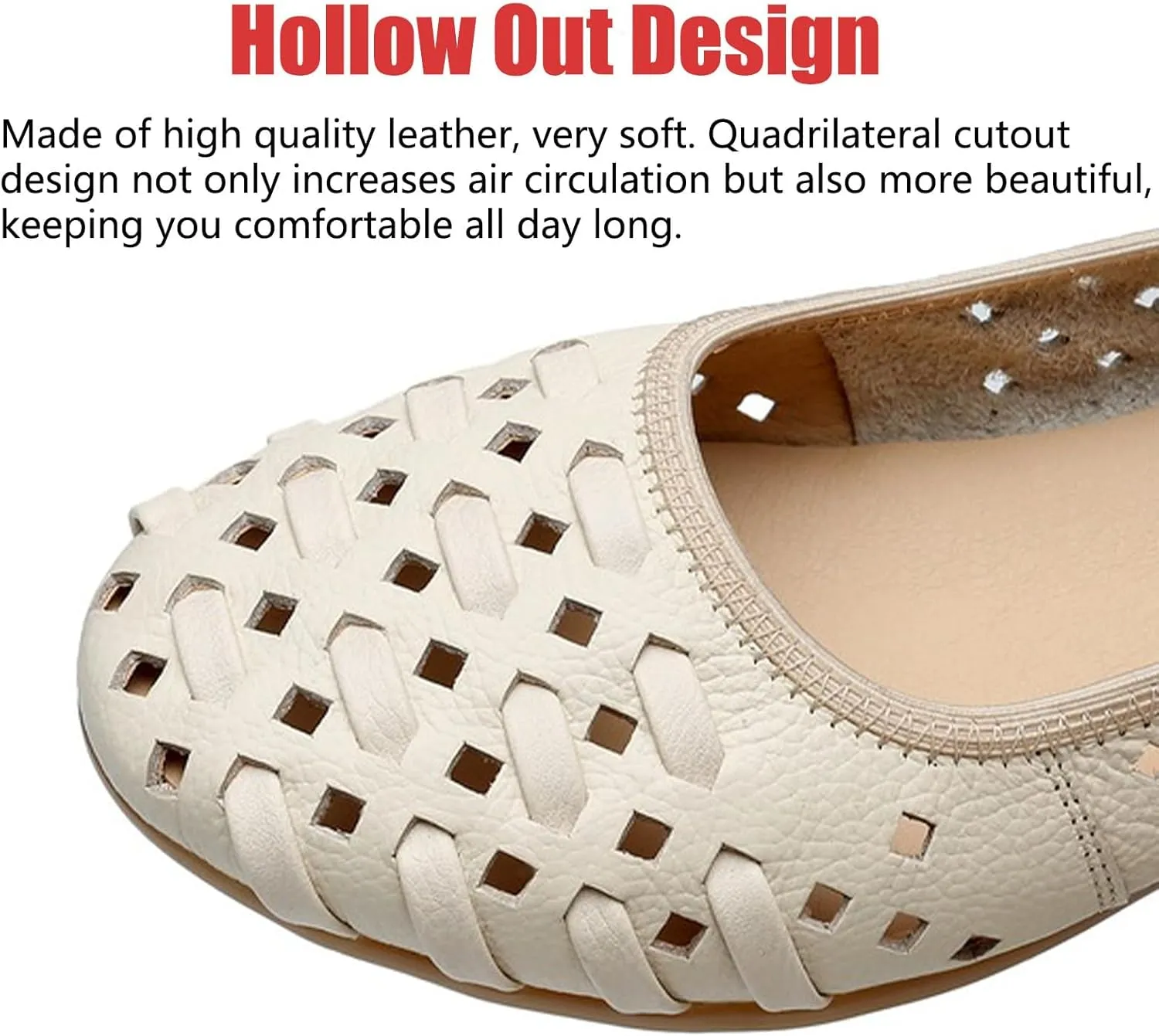 SACFOF Women's Breathable Flats Loafers,Slip on Shallow Mouth Breathable Soft Sole Walking Shoes Lightweight Orthopedic Flats Loafers