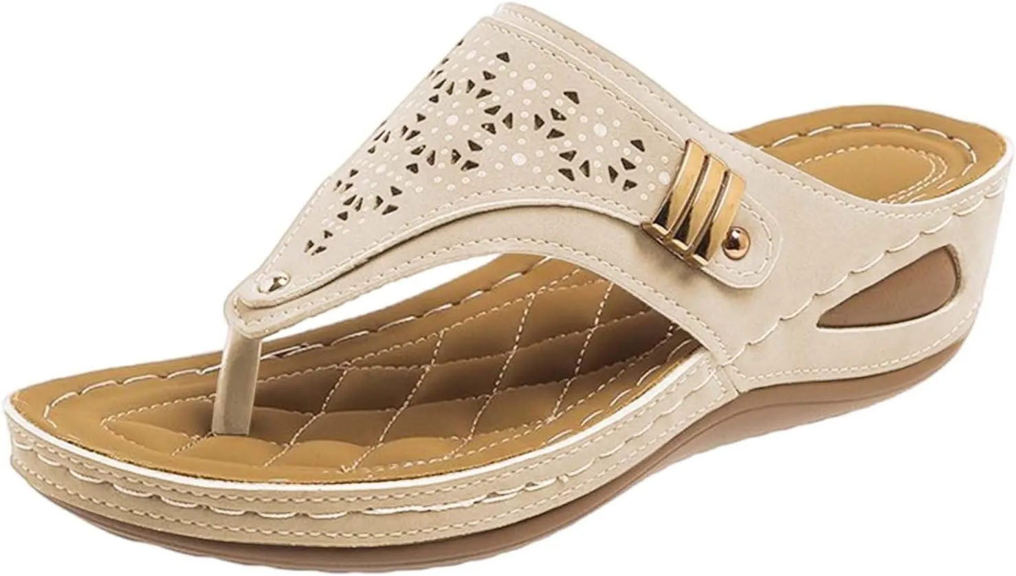 Sandals for Women 2025 Comfortable Orthopedic Gladiator Dress Wedge Sandals Trendy Boho Beach Sandal Flip Flops