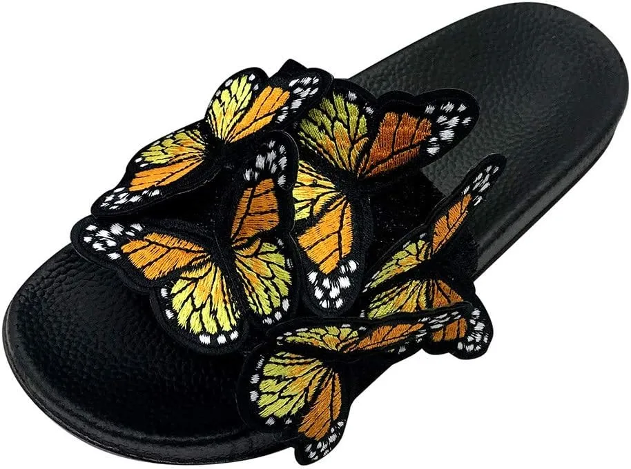 Sandals for Women Flat,Womens Slip On Flip Flops Bow Tie Strappy Slides Beach Thong Slipper Summer Gladiator Flat Sandals