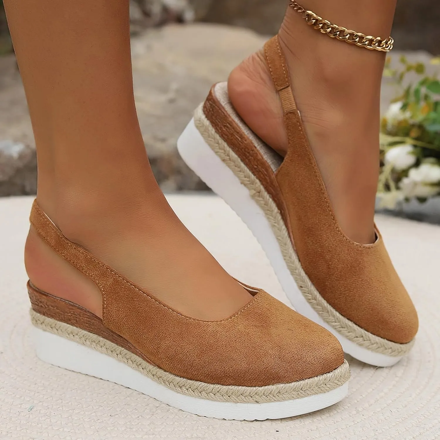 Sandals for Women Women Open Toe Flatform Fashion Sandals Summer Shoes Women's Classic Wedge Heels Sandals