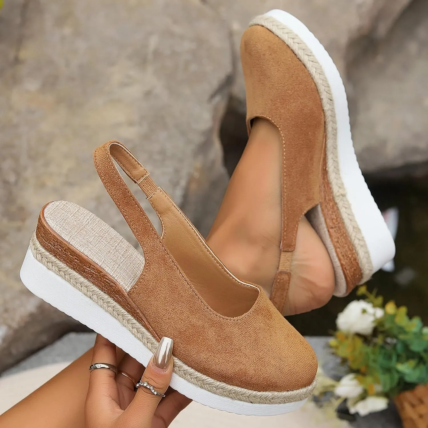 Sandals for Women Women Open Toe Flatform Fashion Sandals Summer Shoes Women's Classic Wedge Heels Sandals