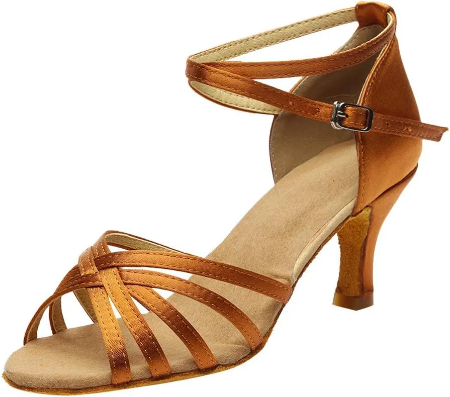 Sandals Women High Heel Fashion Dancing Shoes Ankle Strap Sandals Open Toe Arch Support Womens Sandals