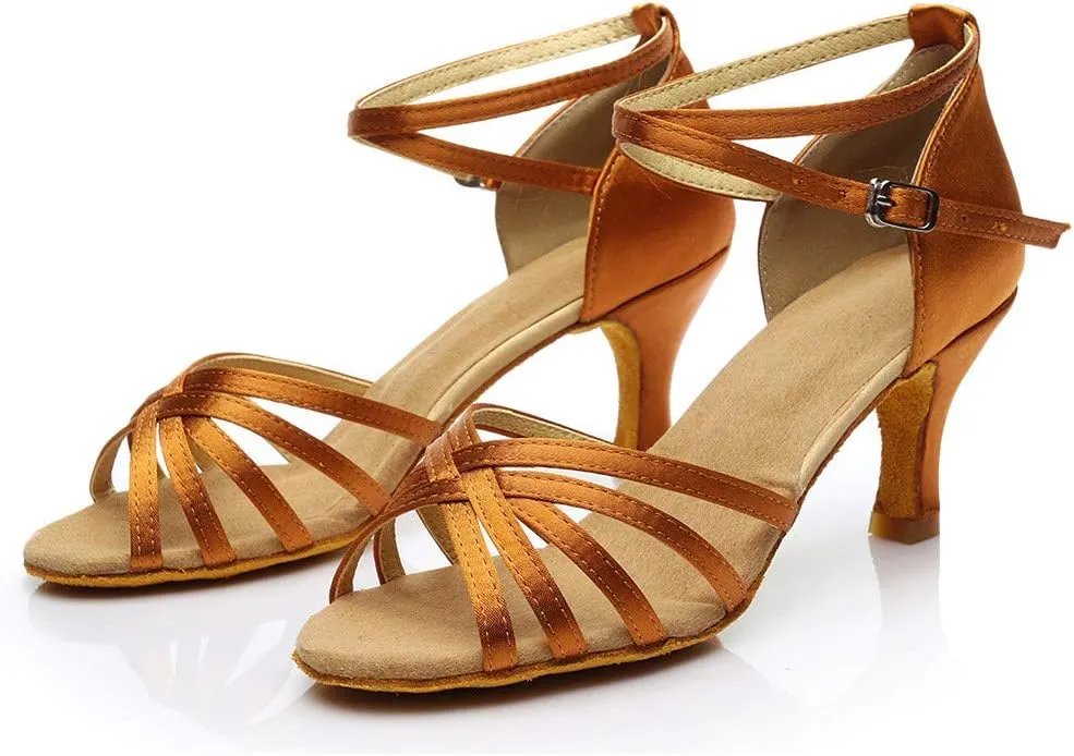 Sandals Women High Heel Fashion Dancing Shoes Ankle Strap Sandals Open Toe Arch Support Womens Sandals