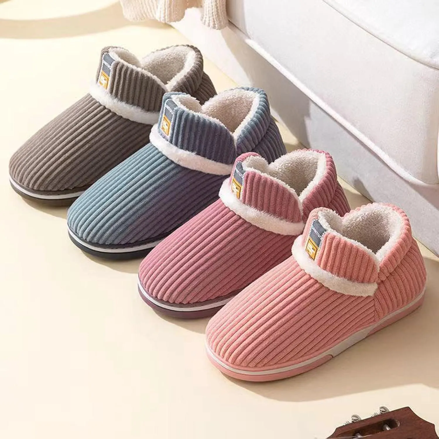 SBGMoSJ Bedroom Slippers Women Memory Foam Winter House Booties Heeled House Slippers Fluffy Slippers Animal Christmas Squishmallow Gifts for Wife 2023