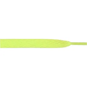 Skateboard Flat 1/2" - Neon Yellow (12 Pair Pack) Shoelaces