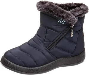 Slip on Snow Boots for Women Waterproof Womens Winter Dress Boots Size 12 Warm Winter Boots Women Size 11 Women's Winter Booties Waterproof Botas De Vestir Para Invierno Mujeres