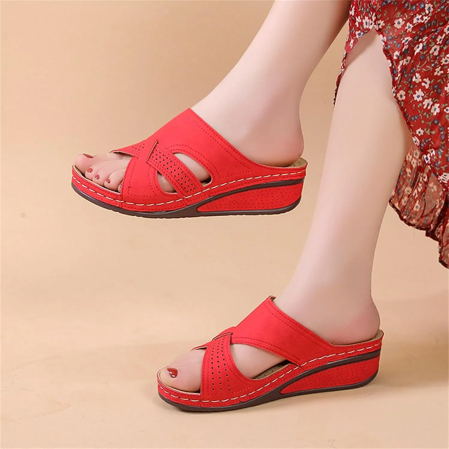 Slipper for Women Orthopedic Sandals for Women Dressy Summer Flip Flops Outdoor Walking Sandals with Arch Support Slides Sandal Summer Casual Going Out Flip Flops Fashion Open Toe Slipper