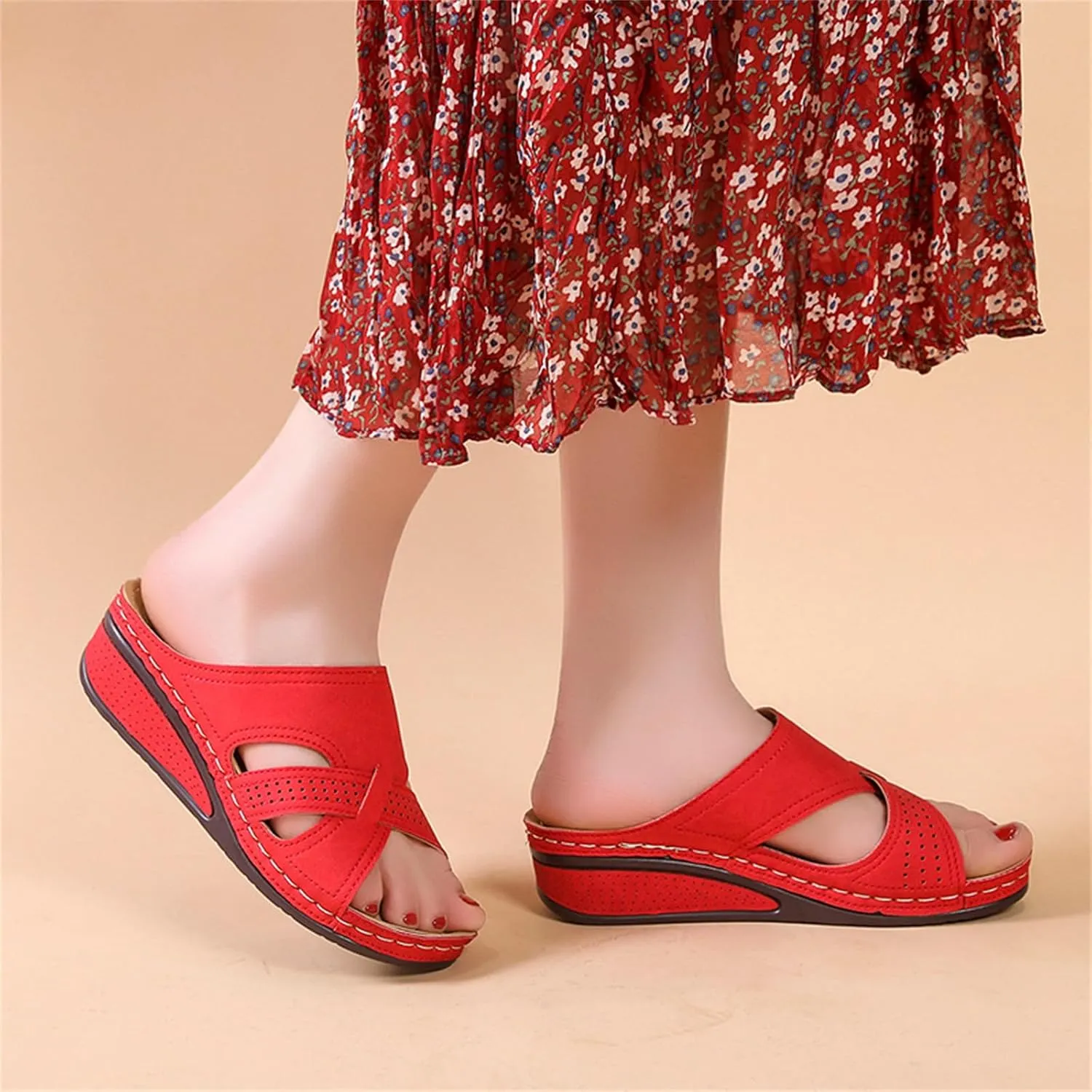Slipper for Women Orthopedic Sandals for Women Dressy Summer Flip Flops Outdoor Walking Sandals with Arch Support Slides Sandal Summer Casual Going Out Flip Flops Fashion Open Toe Slipper