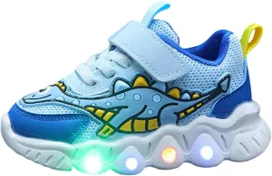 Sneakers for Girls Light Up Breathable Running Cute Shoes Boys Sneakers Anti-Slip Lace Up Girls Walking Sports Shoes