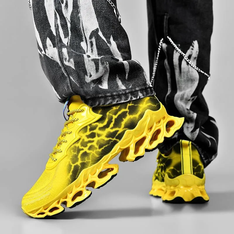 Sneakers for Women Trail Running Shoes Blade Womens Fashion Tennis Women's Athletic Sport Red Yellow Black Size Hiking Shoe Woman