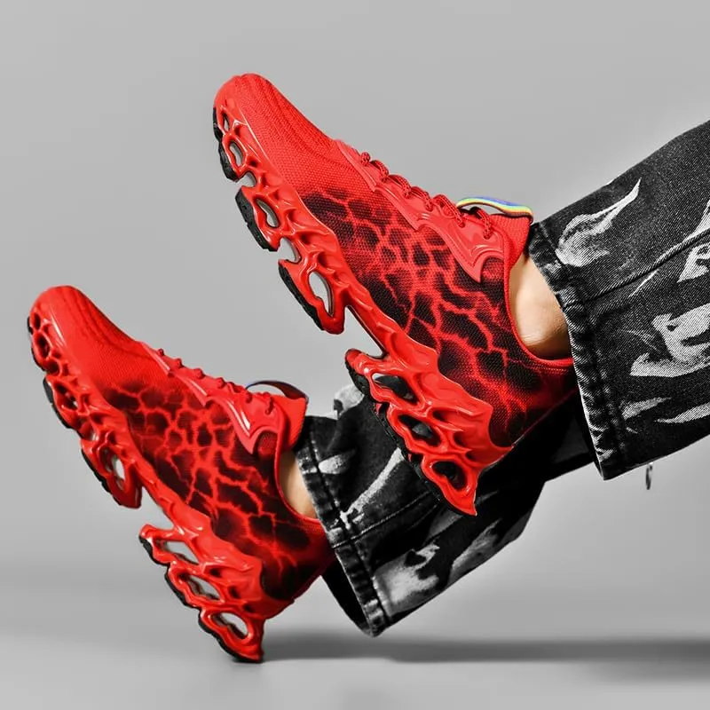 Sneakers for Women Trail Running Shoes Blade Womens Fashion Tennis Women's Athletic Sport Red Yellow Black Size Hiking Shoe Woman