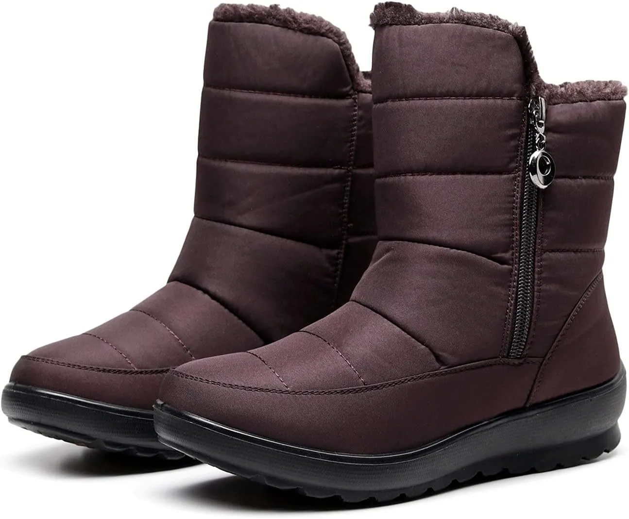 Snow Boots for Women Knee High Non Slip Snow Boot Women 10 Wide Fur Boots for Women Winter Black Boots for Winter Waterproof Women 2023 Botas TRmicas Para Mujer Sport