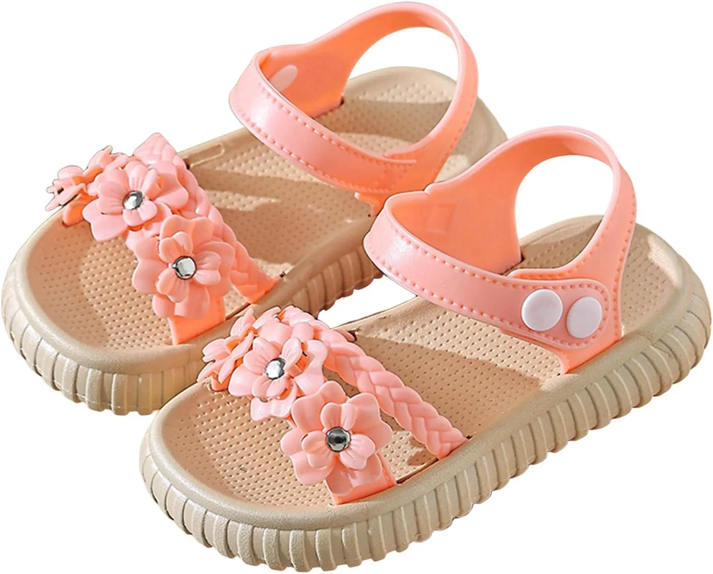 Summer Girls Fashion Sandals for Toddlers Soft Bottom Non Slip Outdoor Wear Flower Decorative Children's Girls Samdals