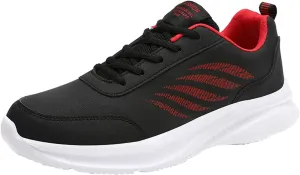 Tennis Shoes for Men Mens White Leather Sneakers Men's Supportive Running Shoes Athletic Sneakers for Men Comfortable Casual Walking Tennis New
