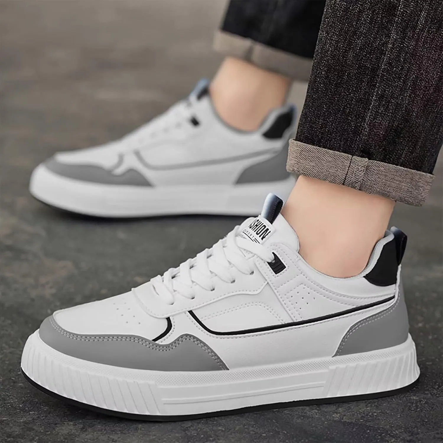 TERBOFIN Men's Walking Skate Shoes Fashion Low-top Casual Sneakers for Men