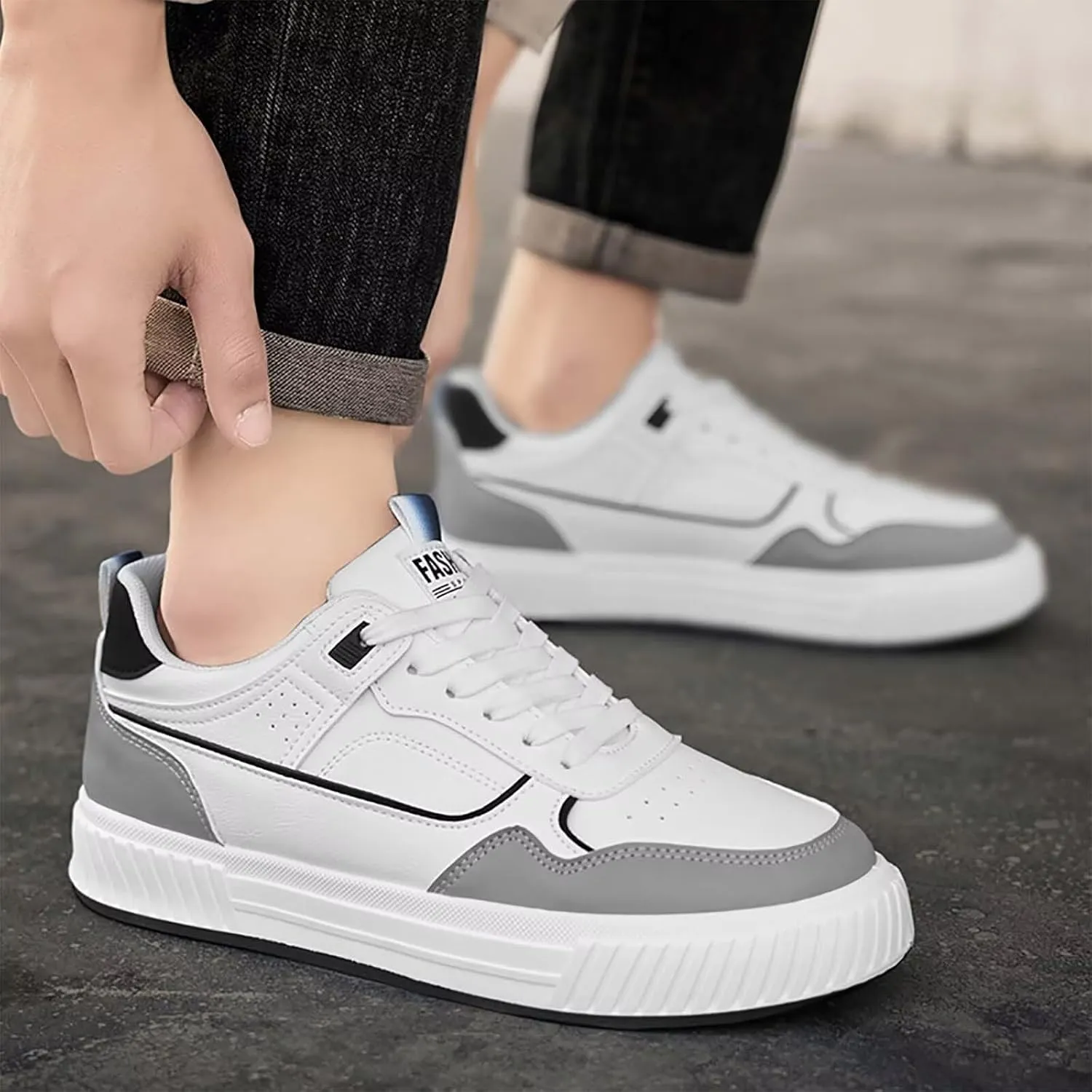 TERBOFIN Men's Walking Skate Shoes Fashion Low-top Casual Sneakers for Men