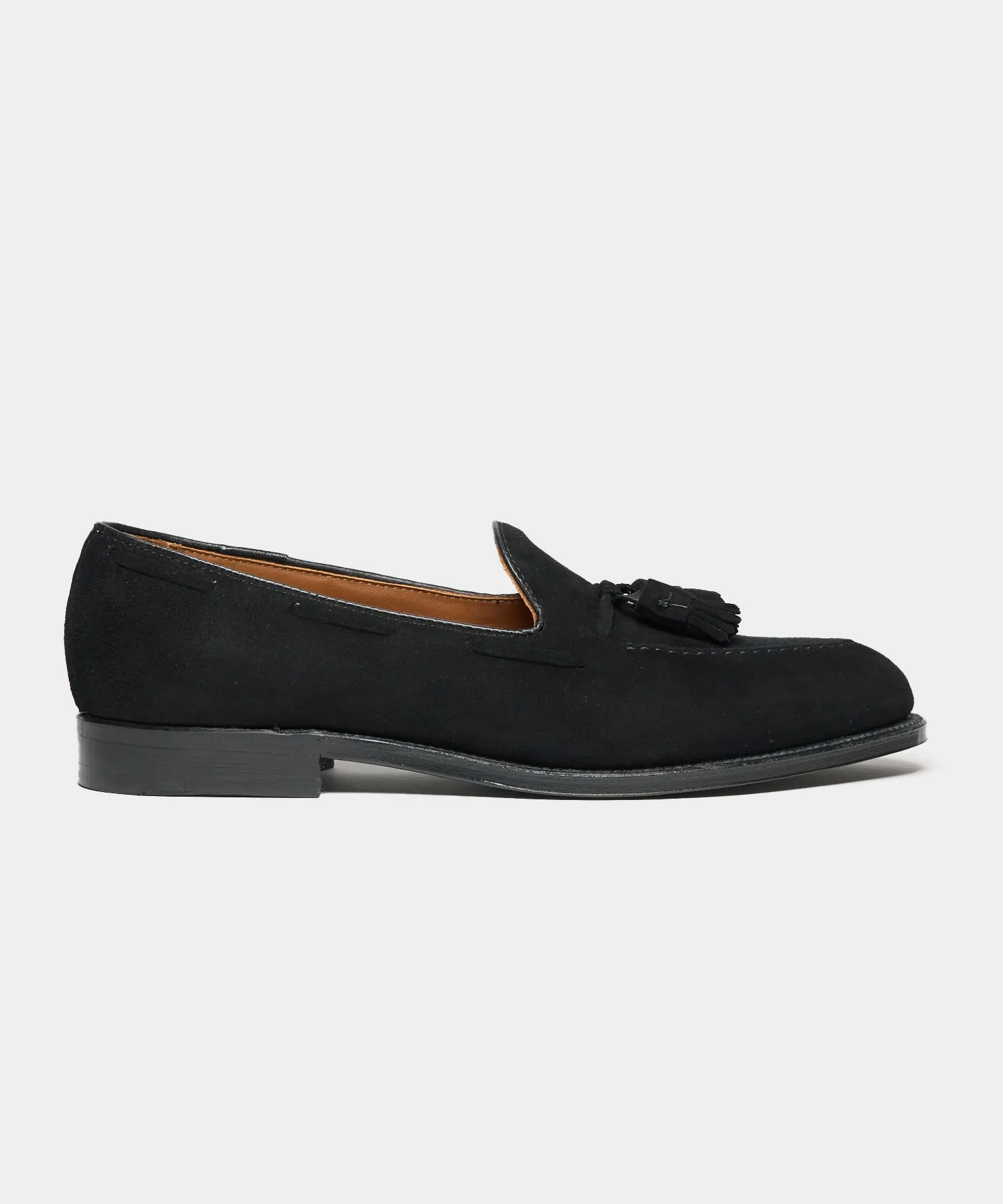 Todd Snyder x Alden Suede Blackout Tassel Loafer