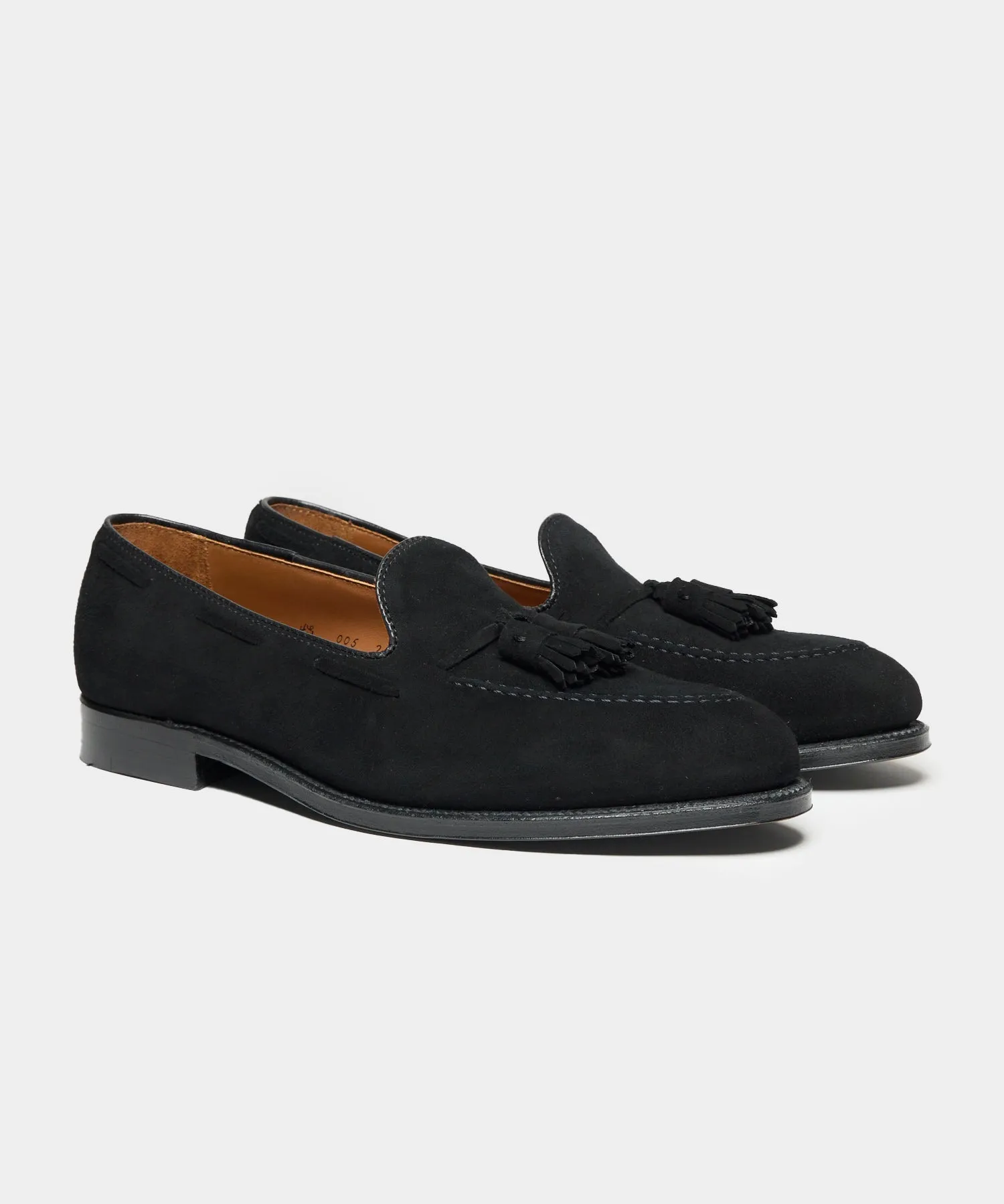Todd Snyder x Alden Suede Blackout Tassel Loafer