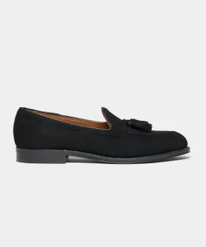 Todd Snyder x Alden Suede Blackout Tassel Loafer