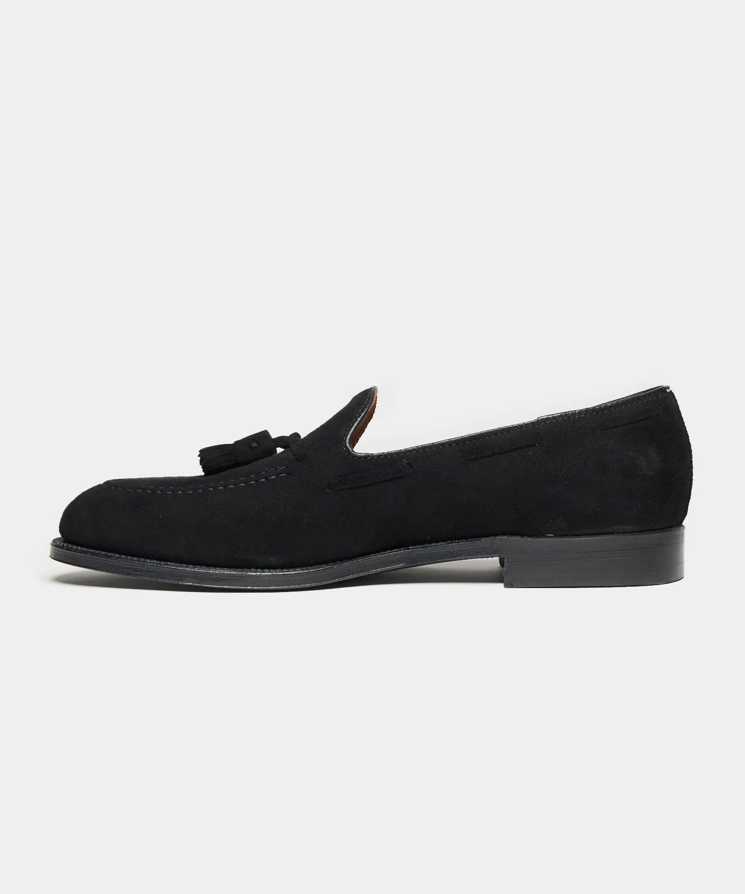 Todd Snyder x Alden Suede Blackout Tassel Loafer