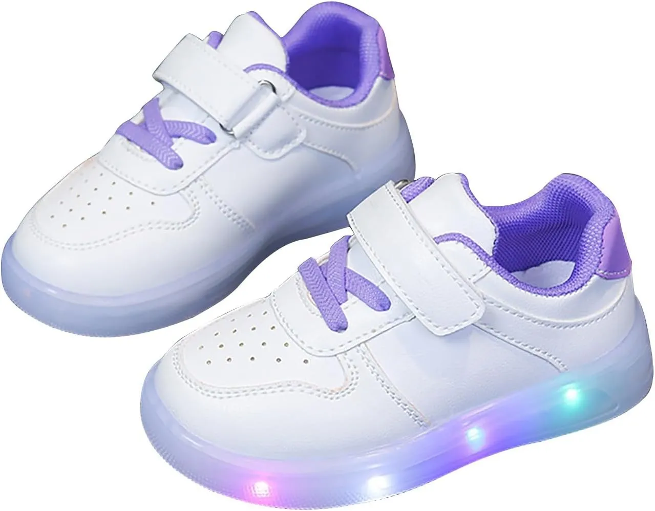 Toddler No Lace Glitter Sneakers Flat Non Slip Sole Rubber Lightweight Sport Shoes Baby Boys Girls First Walking Shoes