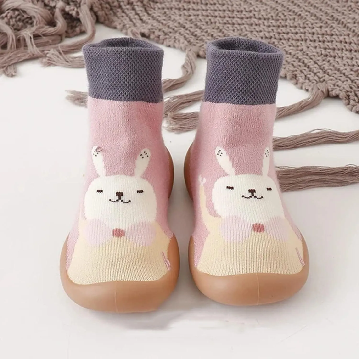 Toddler Sock Shoes,Baby Winter Warm Shoes Cartoon Christmas Deer Shape Shoes Baby Soft Sole Shoes Baby Shoes