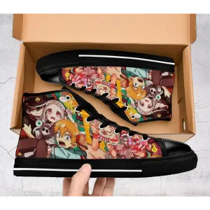 Toilet bound Hanako kun Shoes High Top Sneakers for Kids and Adults