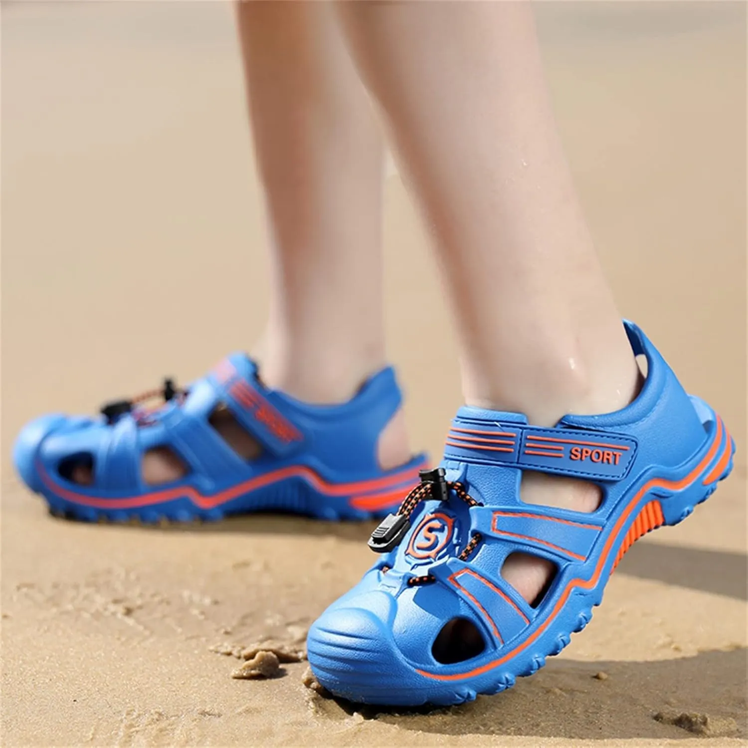 Walking Shoes for Boys Girls Children Slippers Cartoon Dinosaur Flat Bottom Home Breathable Beach Slippers