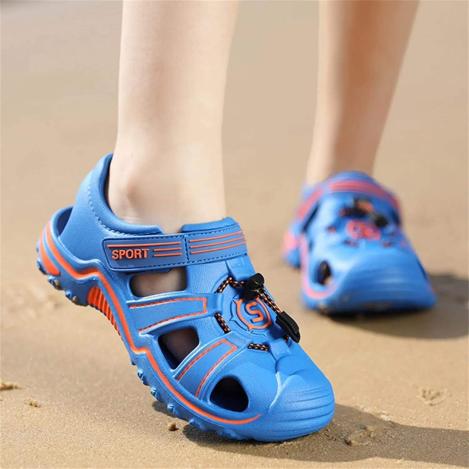 Walking Shoes for Boys Girls Children Slippers Cartoon Dinosaur Flat Bottom Home Breathable Beach Slippers