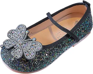 Walking Shoes for Boys Girls Girls Flat Sandals Comfortable Soft Fashionable Shiny Princess Sandals