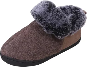 Warm Shoes Ankle Boots for Women Neutral Felt Fur Collar Wrap Heel Cotton Shoes Winter Indoor Shoes Memory Cotton
