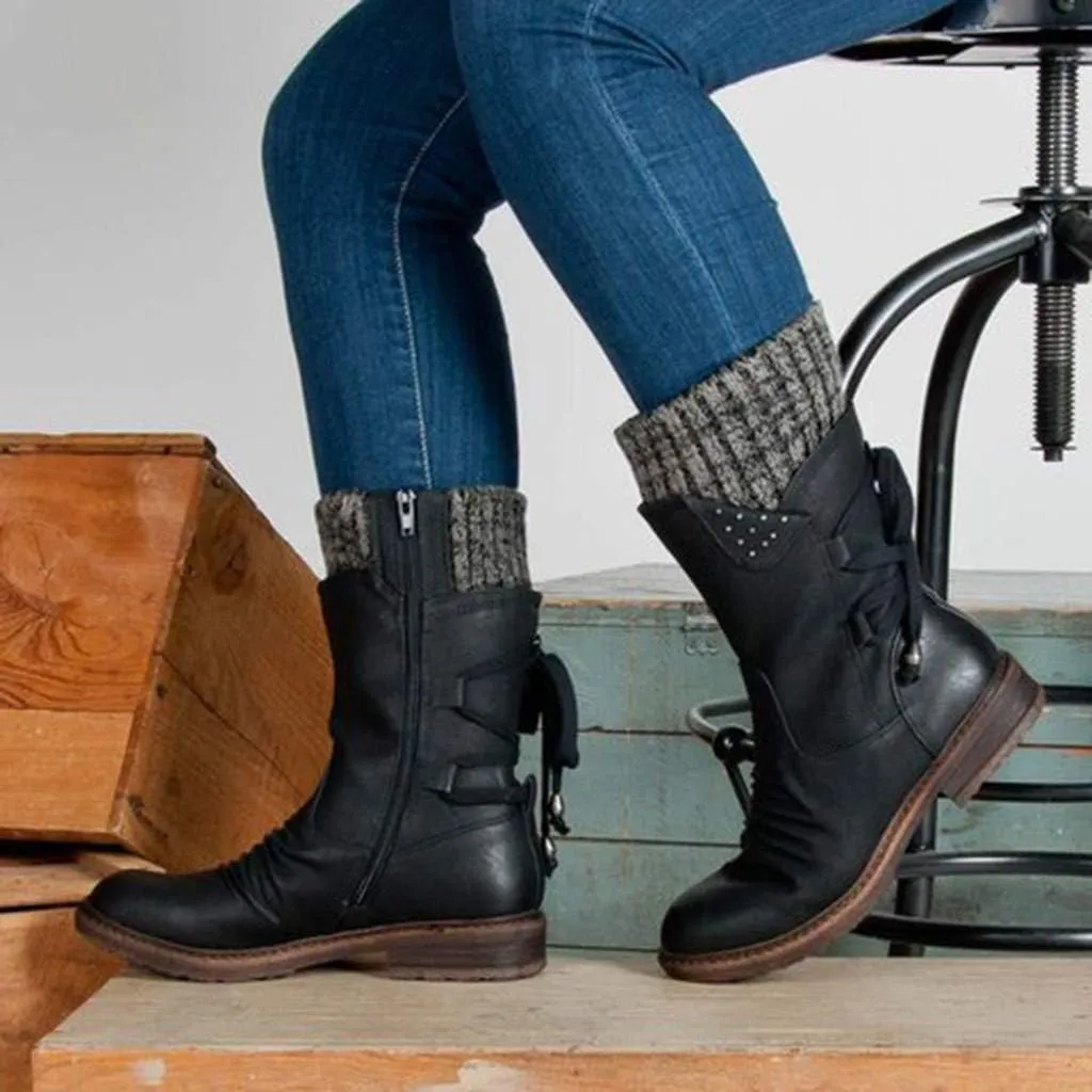 Waterproof Snow Boots for Women Cute Winter Walking Boots for Women Waterproof Winter Ankle Shoes for Women Waterproof Snow Wide Width Winter Boots for Woman Botas De Nieve Para Mujer Talla 4