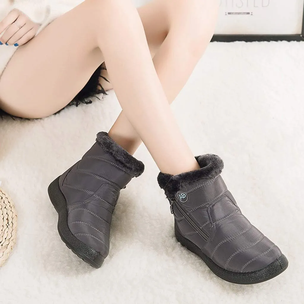 Waterproof Snow Boots for Women Knee High Winter Boots for Women Waterproof Snow Size 12 Womens Boots for Snow Winter White Boots for Women Heel Winter Boot for Women Wide