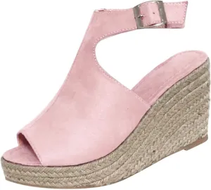 Wedge Sandals for Women Slip On Mules with Side Cutouts and Mid Heel Platform for Casual Weekend Outings Orthopedic Sandal Beach Dressy Flip Flops for Wide Toe 2025 Spring
