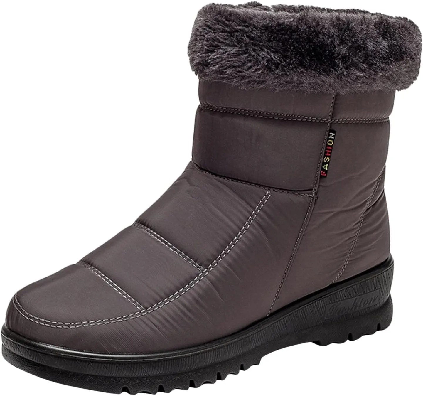 Winter Boots for Women Fashion Waterproof Winter Boots for Women Womens Snow Boots Wide Calf Winter Boots Womens Size 8.5 Women Warm Fur Lined Snow Boots Waterproof Shoes