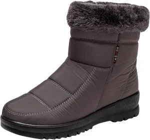 Winter Boots for Women Fashion Waterproof Winter Boots for Women Womens Snow Boots Wide Calf Winter Boots Womens Size 8.5 Women Warm Fur Lined Snow Boots Waterproof Shoes