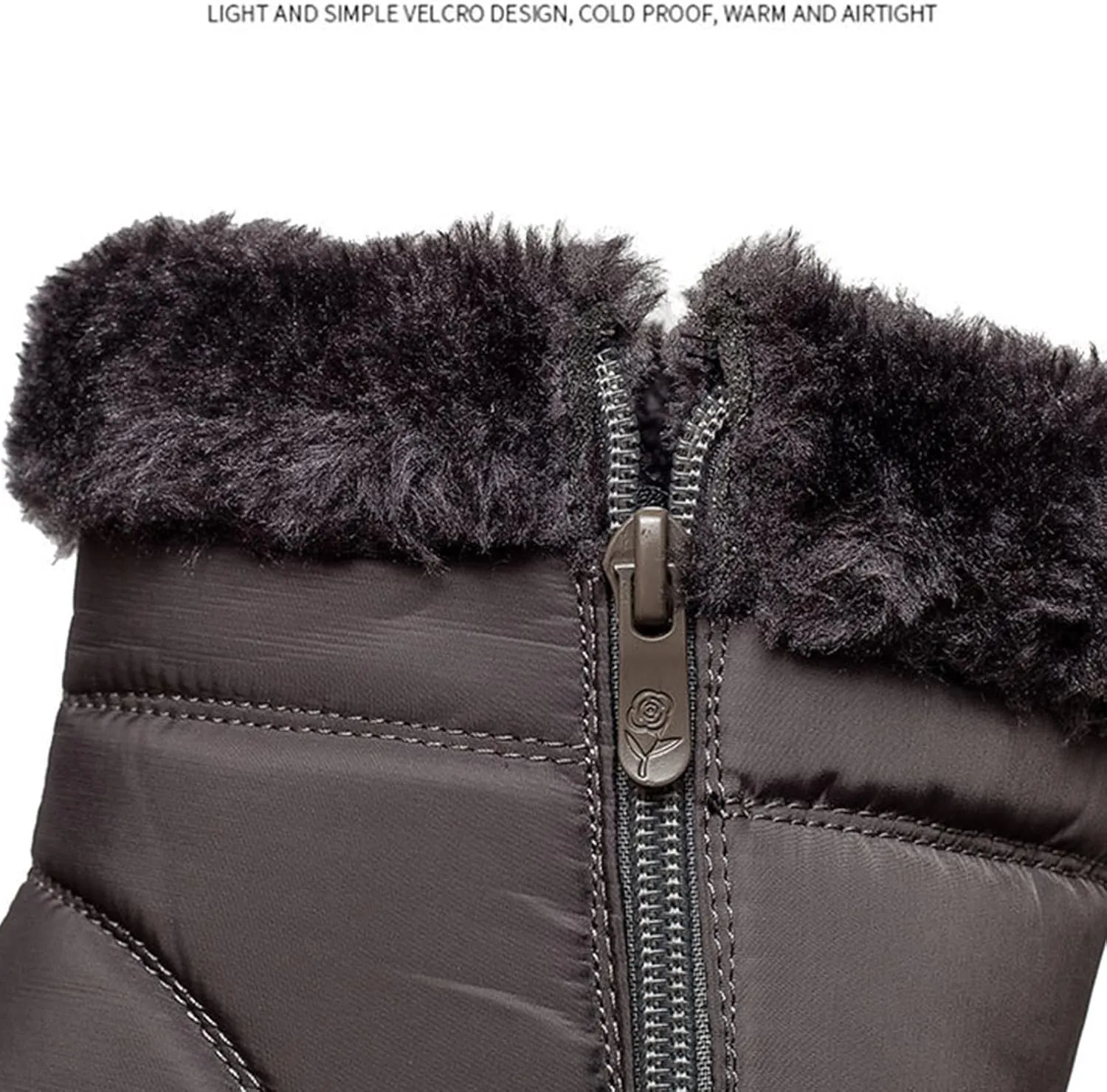 Winter Boots for Women Fashion Waterproof Winter Boots for Women Womens Snow Boots Wide Calf Winter Boots Womens Size 8.5 Women Warm Fur Lined Snow Boots Waterproof Shoes