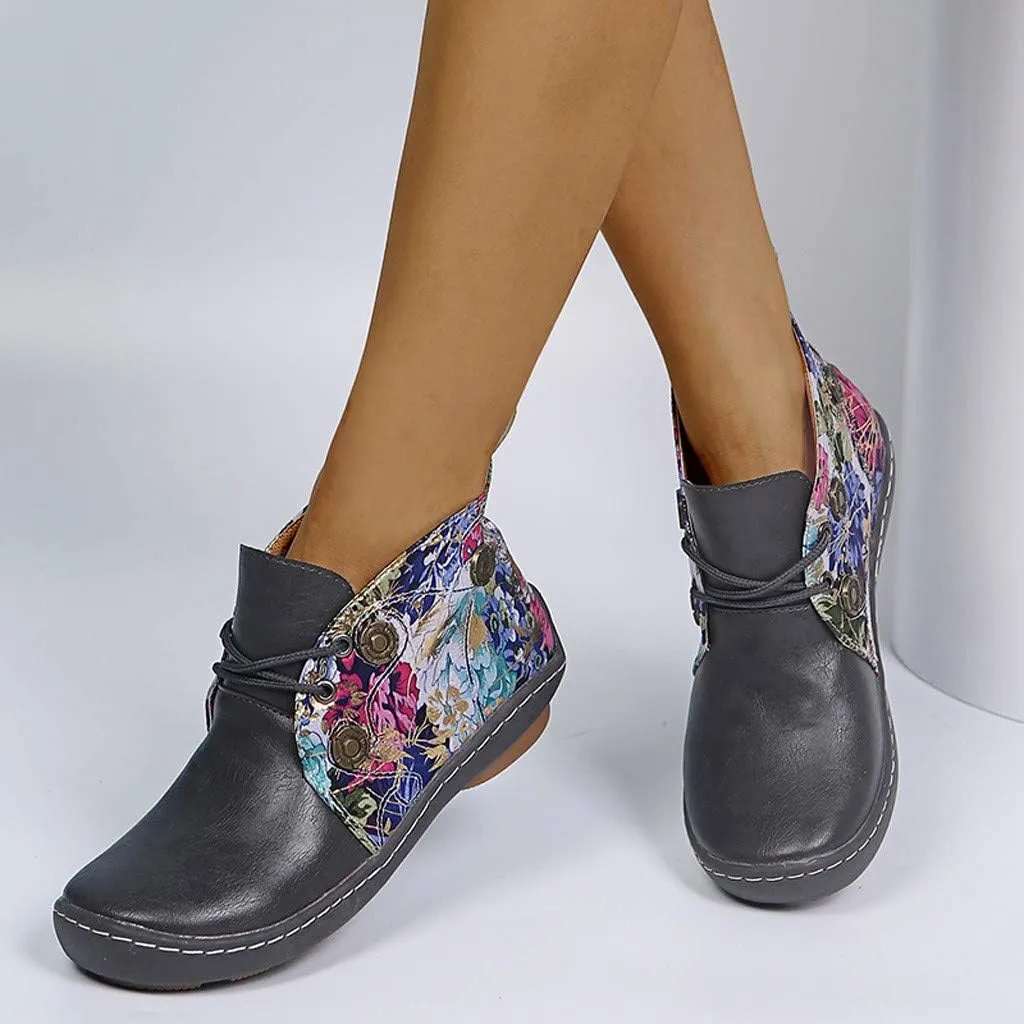 Women Boots Ankle WomenS Boots Boots for Walking All Day Women Womens Navy Boots Womens Ankle Boots No Heel Leather Ankle Booties Flat