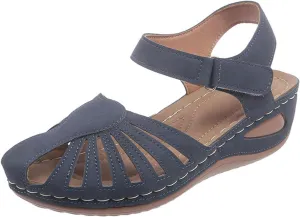 Women Dressy Summer Wedge Sandals For Womens Comfortable Platform Shoes Leather Sandals Women Platform