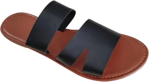 Women Flat Sandals Summer Dressy Casual Beach Slides Lightweight Comfort Slippers Slip on Holiday Sandal