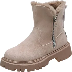 Women Snow Boots Waterproof Tall Womens Extra Wide Width Winter Boots Womens Wide Snow Boots Wide Width Women's Black Brown Tan Grey Winter Snow Boots Botas Para Trabajo En La Nieve