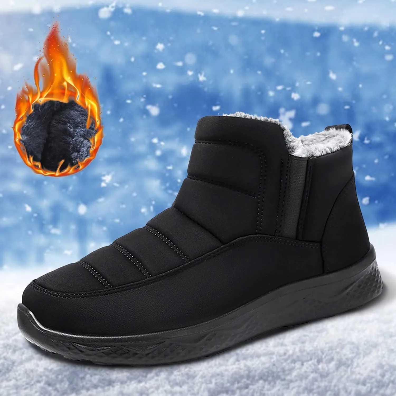 Women Snow Boots Winter Shoes 7w Womens Snow Boots Tall Women's Boots Winter Wide Womens Waterproof Boots Wide Width Botas Impermeables Para Invierno Mujer