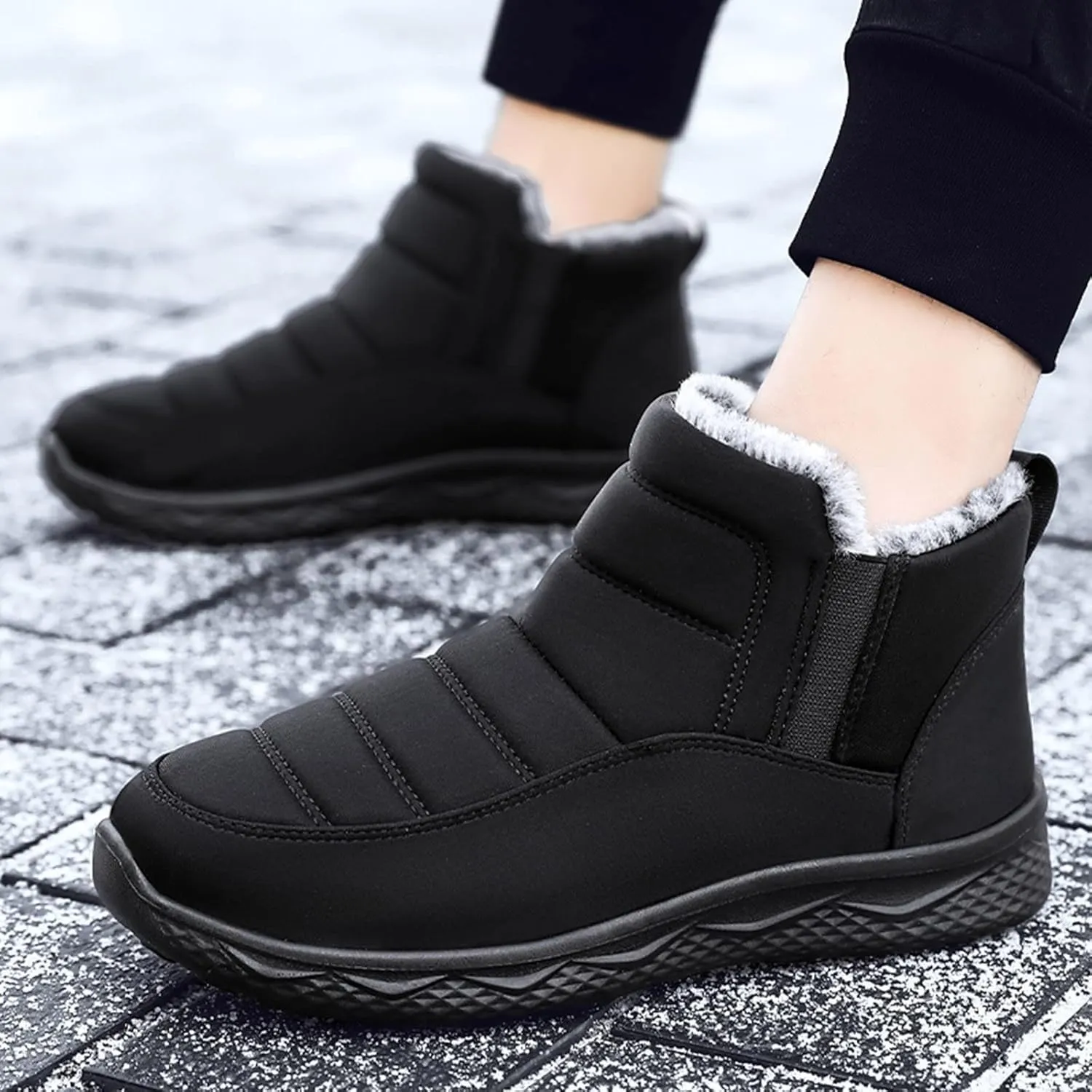 Women Snow Boots Winter Shoes 7w Womens Snow Boots Tall Women's Boots Winter Wide Womens Waterproof Boots Wide Width Botas Impermeables Para Invierno Mujer