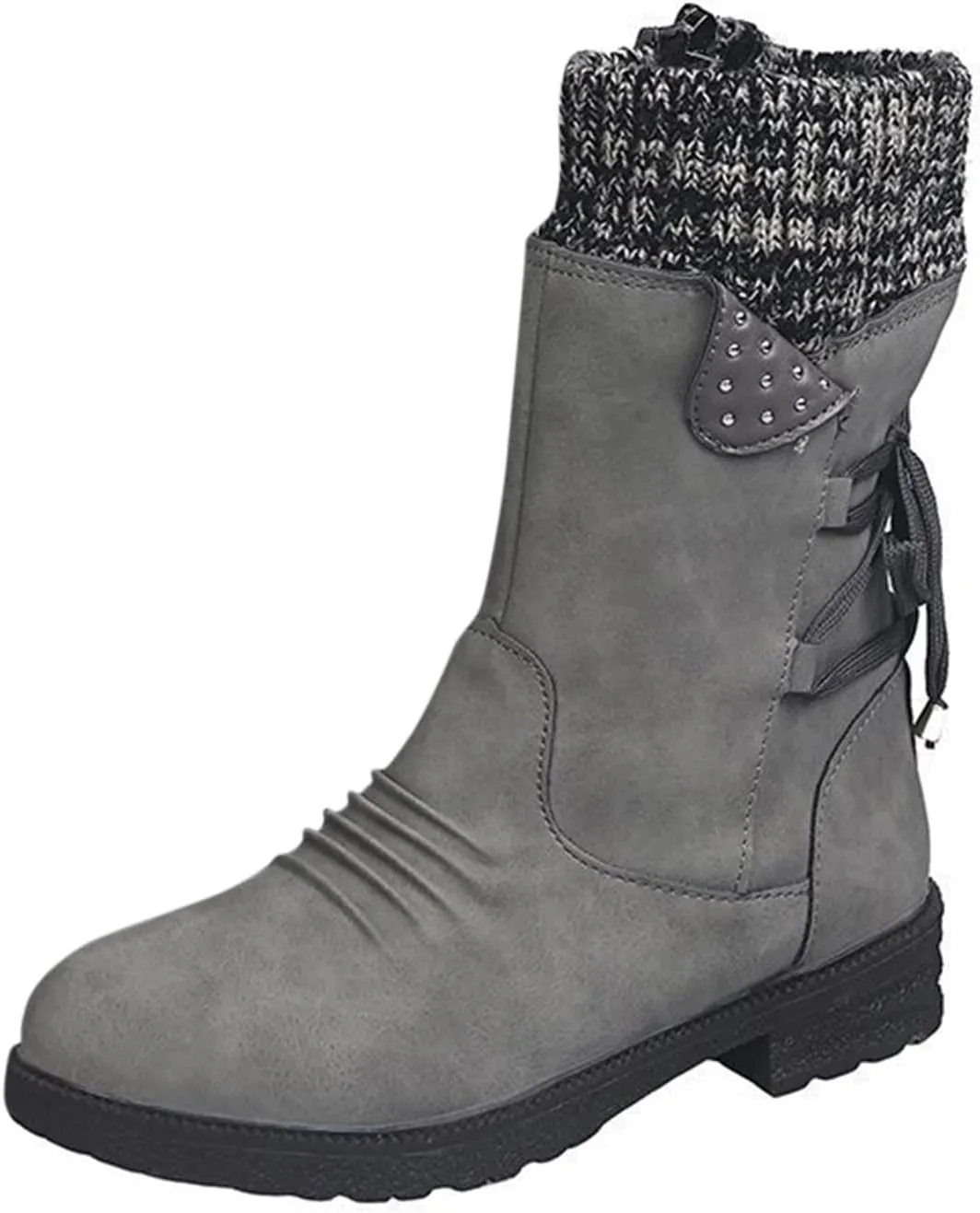 Women Winter Boots Waterproof Warm Waterproof Winter Boots for Women Wide Calf Ankle Winter Boots for Women Womens Fur Boots Women Waterproof Snow Boots Size 7 Early Prime of Day Deals 2024