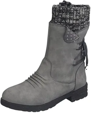 Women Winter Boots Waterproof Warm Waterproof Winter Boots for Women Wide Calf Ankle Winter Boots for Women Womens Fur Boots Women Waterproof Snow Boots Size 7 Early Prime of Day Deals 2024