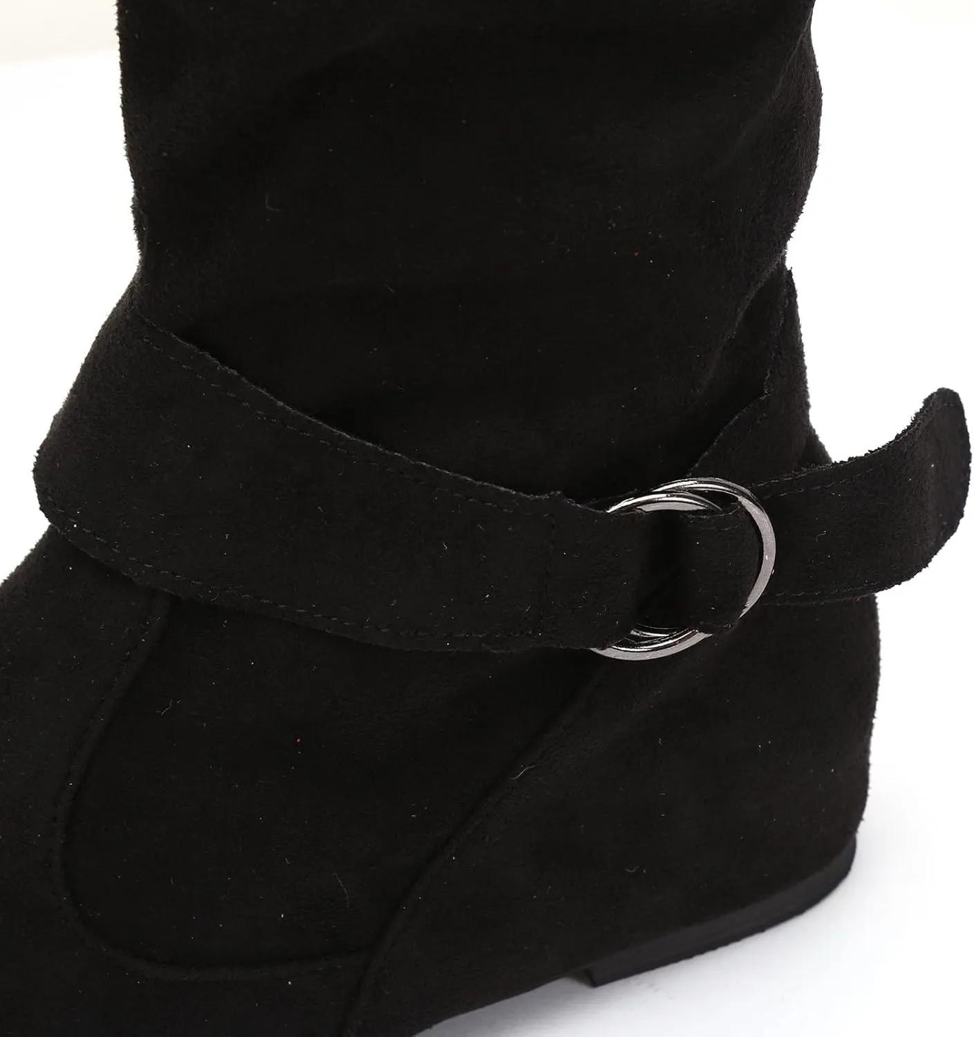 Women'Dressy Mid Calf Boots Women Fashion Low Heel Boots Low Heels Fashionable Casual Mid Calf Round Toe Women Boots