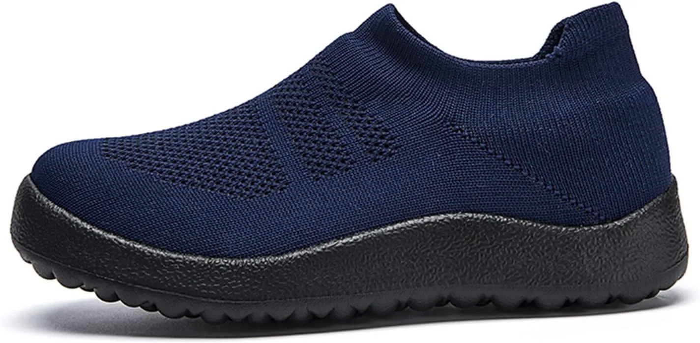 Womens Athletic Walking Shoes, Women Slip On Shoes Sneakers, Non Slip Running Shoes for Women, Laceless Casual Breathable Lightweight Mesh Knit