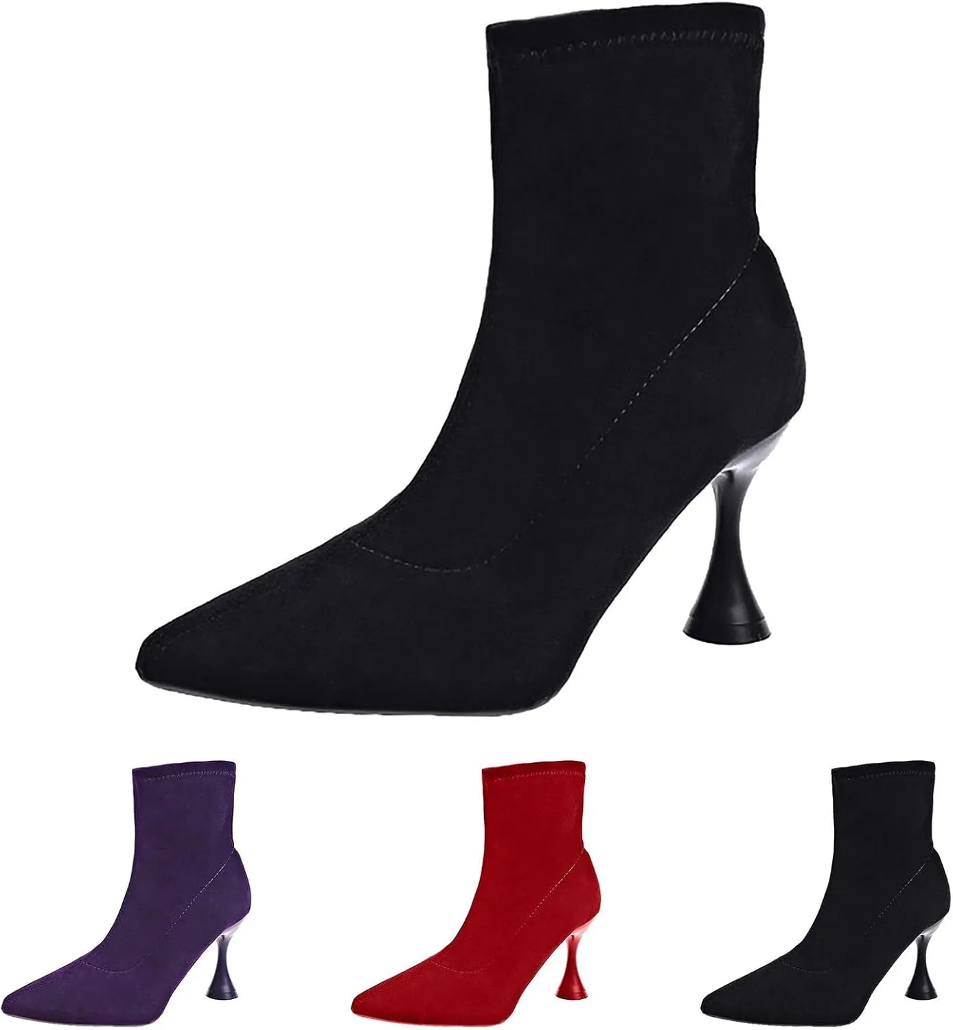 Womens Black Booties Brown Boots for Women Ladies Western Wear Womens Brown Leather Black Ankle Boots Men Size 14 Pointed toes Black Ankle Slim Heels Boots