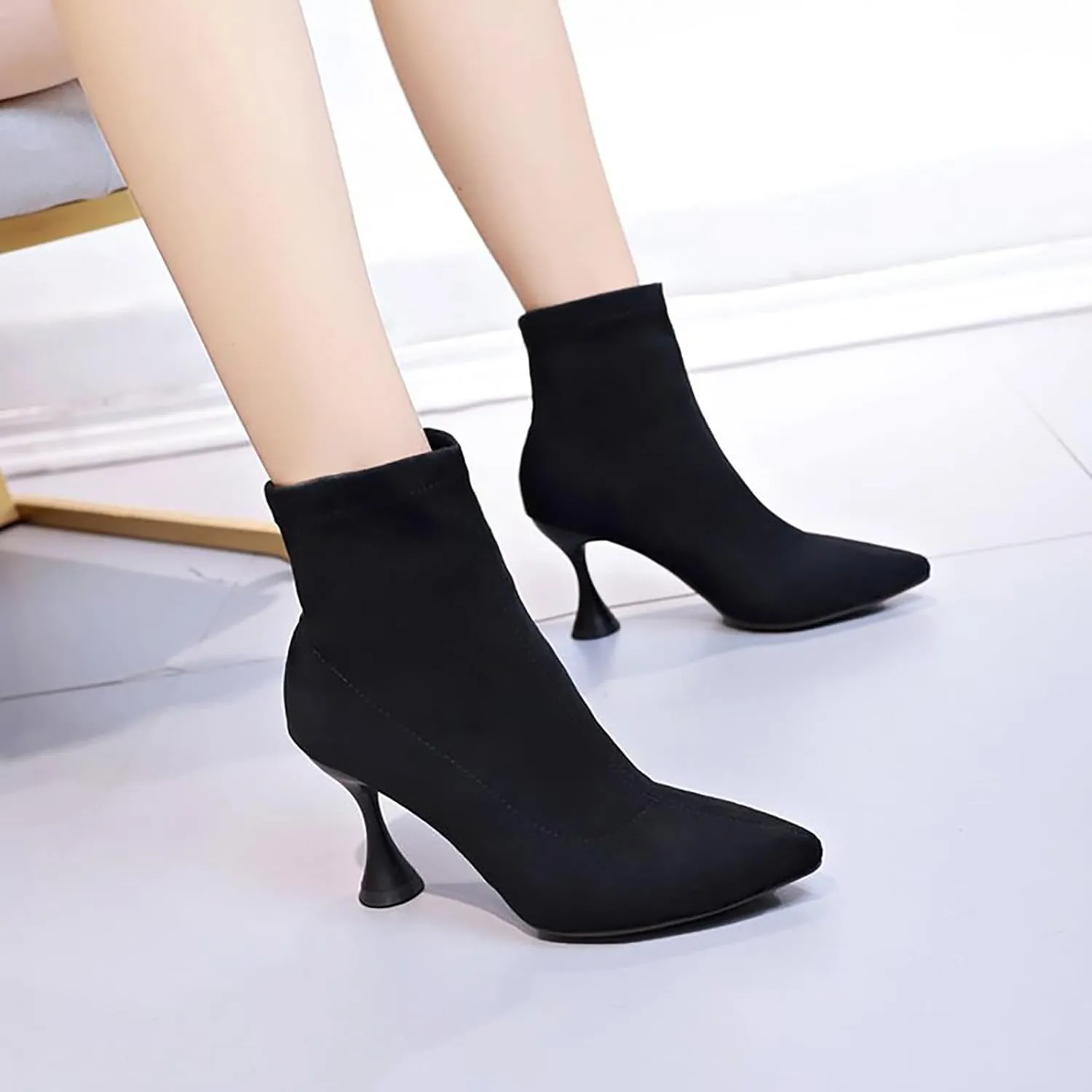 Womens Black Booties Brown Boots for Women Ladies Western Wear Womens Brown Leather Black Ankle Boots Men Size 14 Pointed toes Black Ankle Slim Heels Boots