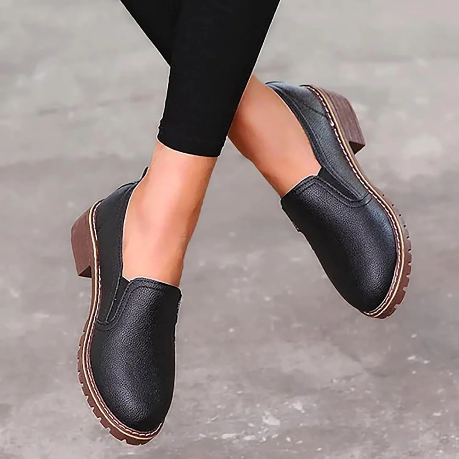 Womens Boots Women's Ankle Boots & Booties Women's Shoes Waterproof Platform Round Head Fashion Short Women's Boots